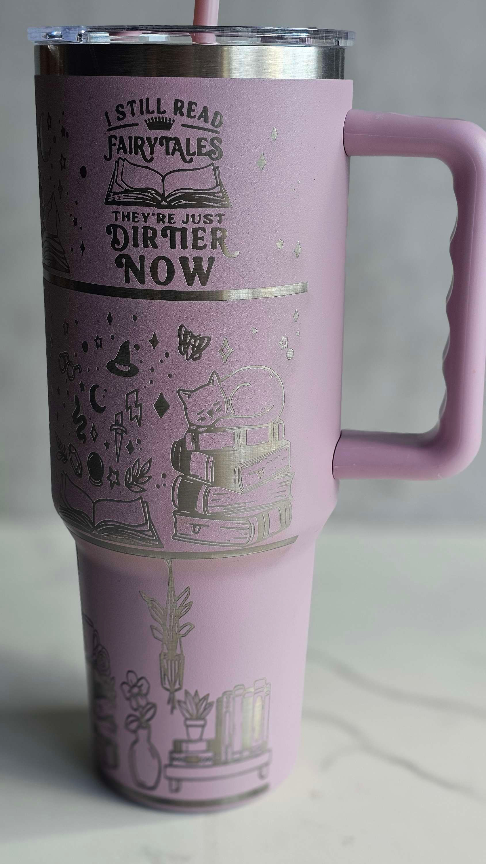 Books Are Magic Laser Engraved Tumbler