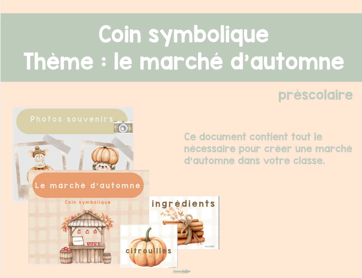 Coin symbolique : le marché d'automne