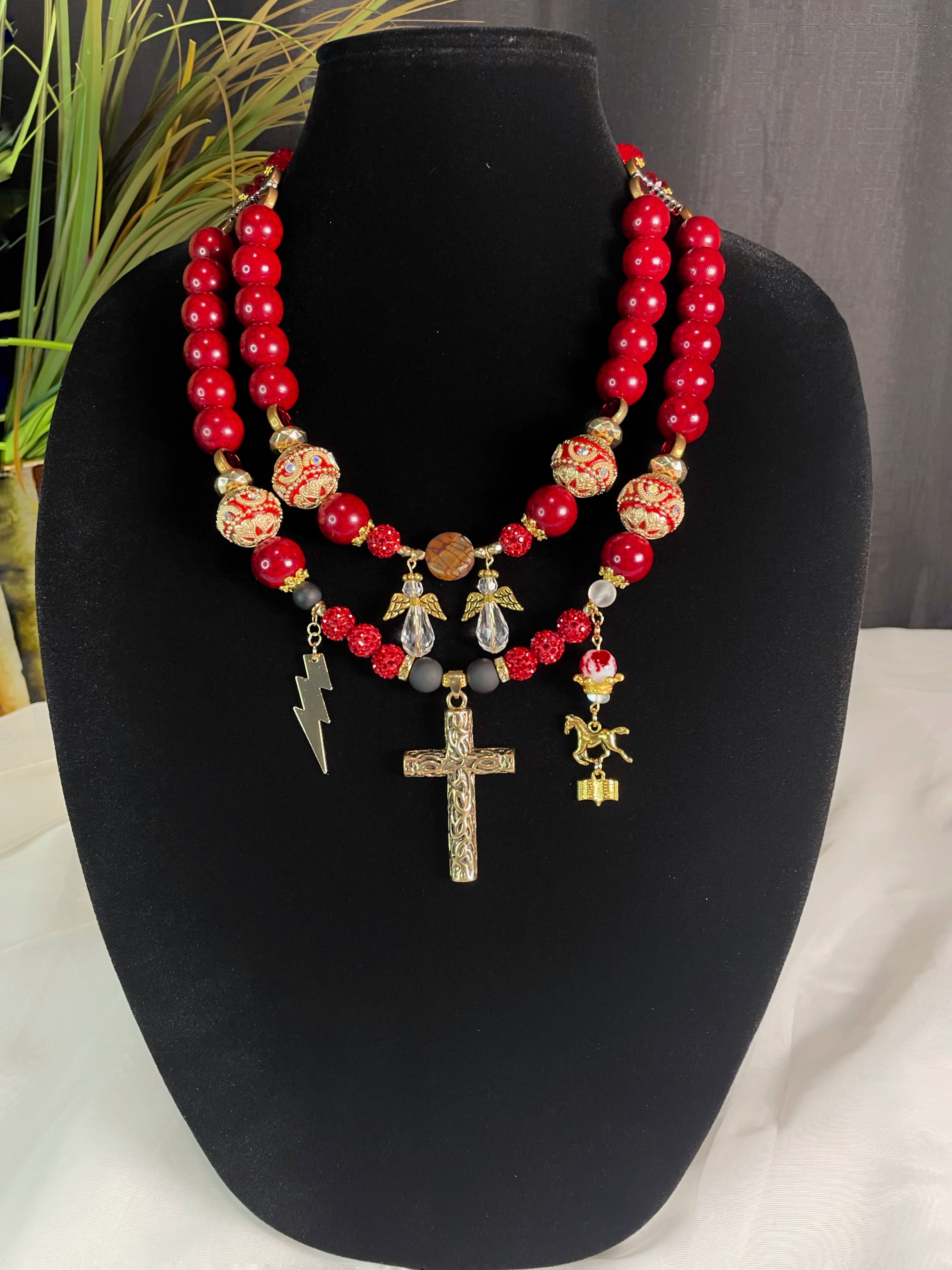 Satan's Triple Defeat- (2 strand-Red)