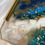 Thumbnail: Large Blue, White, Gold River of Gold Tray & Coaster Set