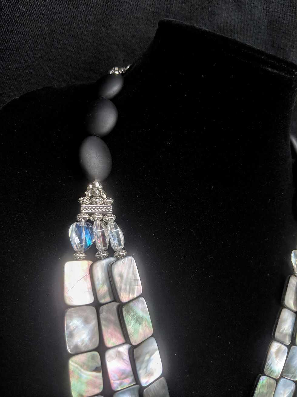 Thumbnail: Silver Chandelier Necklace
