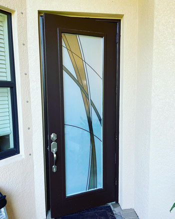 A single door design in Naples Florida.