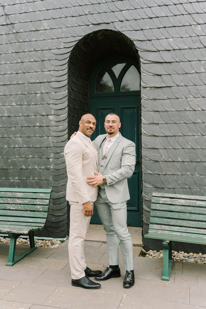Wedding photos on an overcast day in Germany
