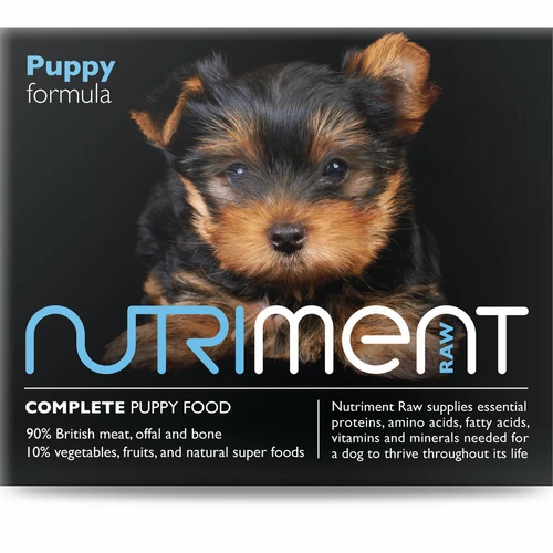 Nutriment RAW Puppy Formula provides essential proteins, amino acids, fatty acid I Want Pet Foods
