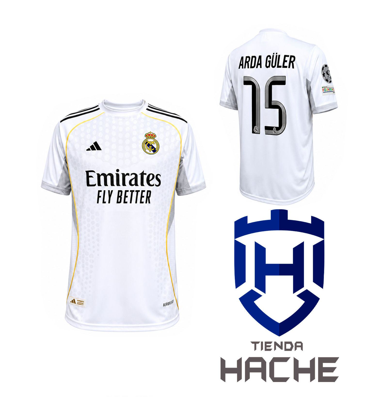 Camiseta Real Madrid FC Arda Guler Edición 25/26 (Primera Equipación)