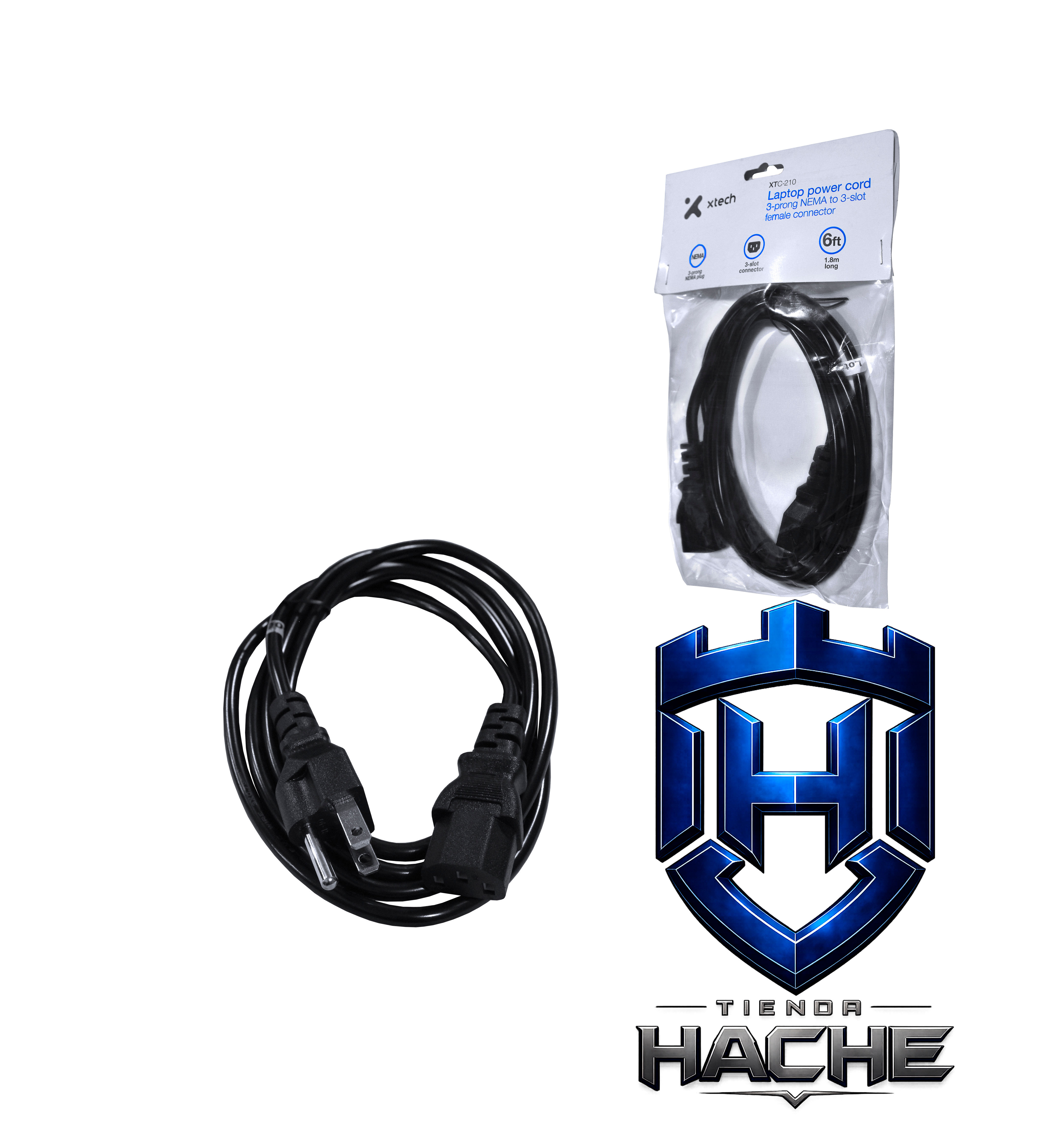 Cable de Corriente XTECH XTC-210 Trifásico