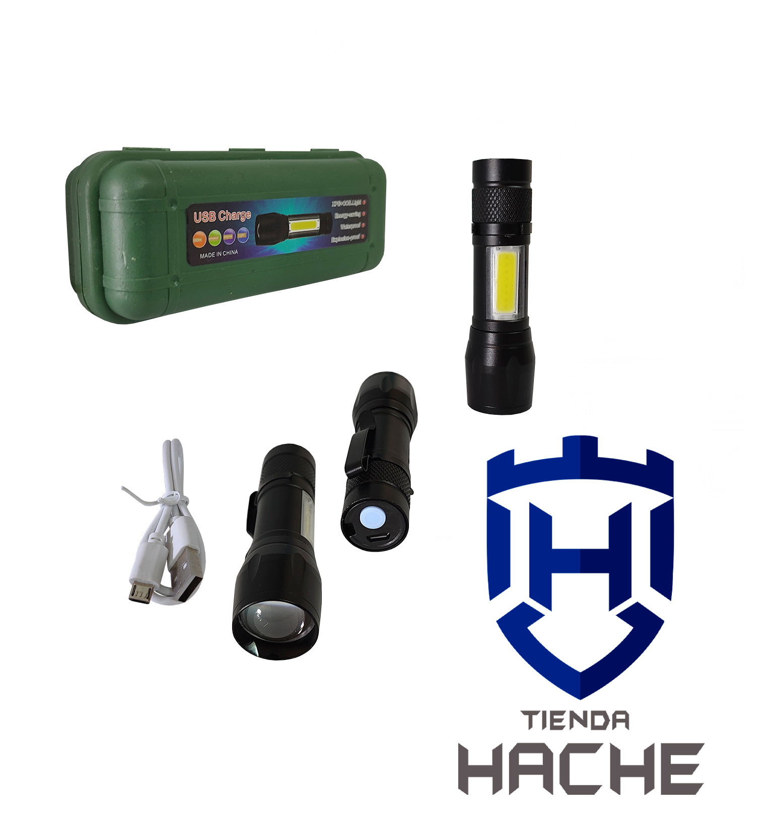 Linterna FTR9902 LED (Recargable)