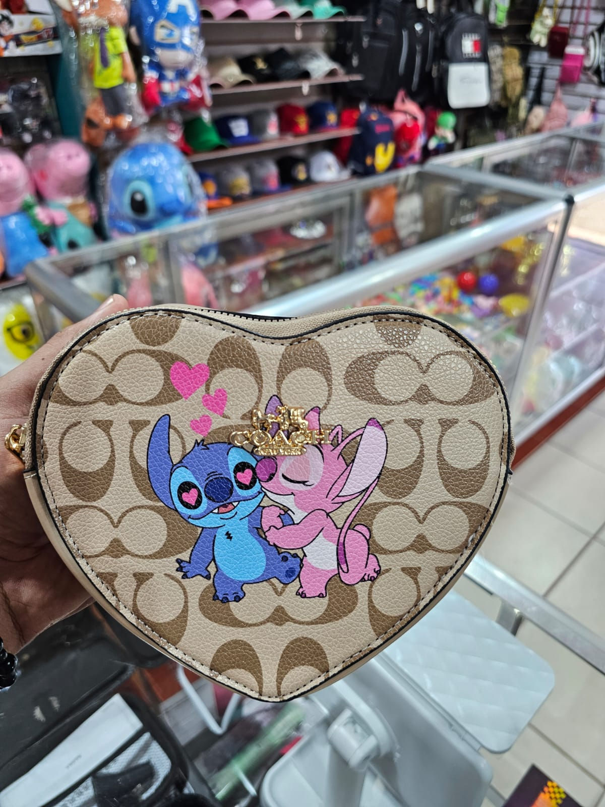 Mini Bolso Corazon Coach New York Stich y Angela