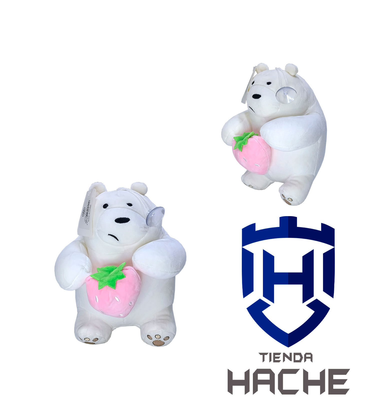 Peluche Oso Polar (22cm Alto x 15cm Ancho)