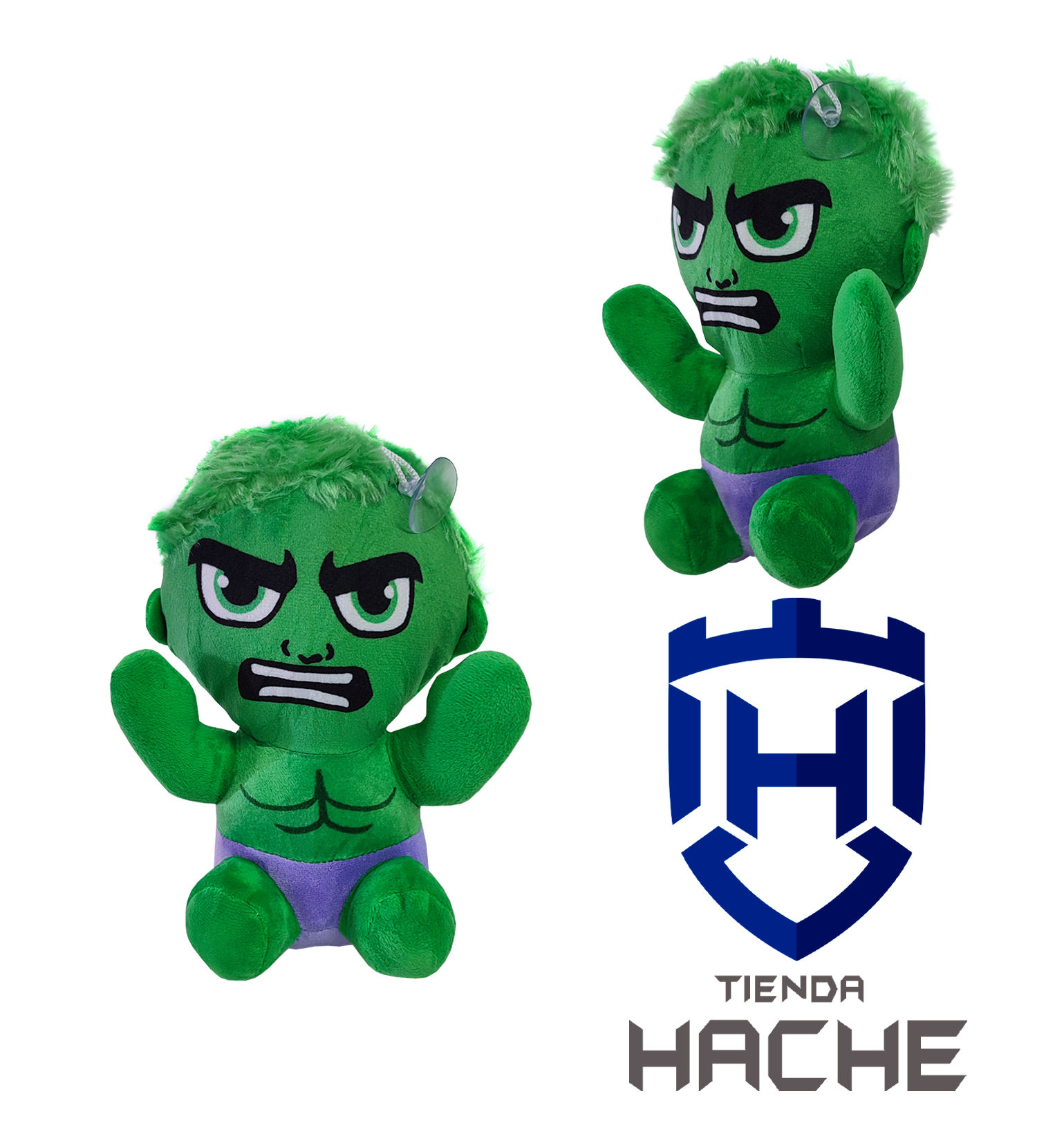 Peluche Hulk (22cm Alto x 14cm Ancho)