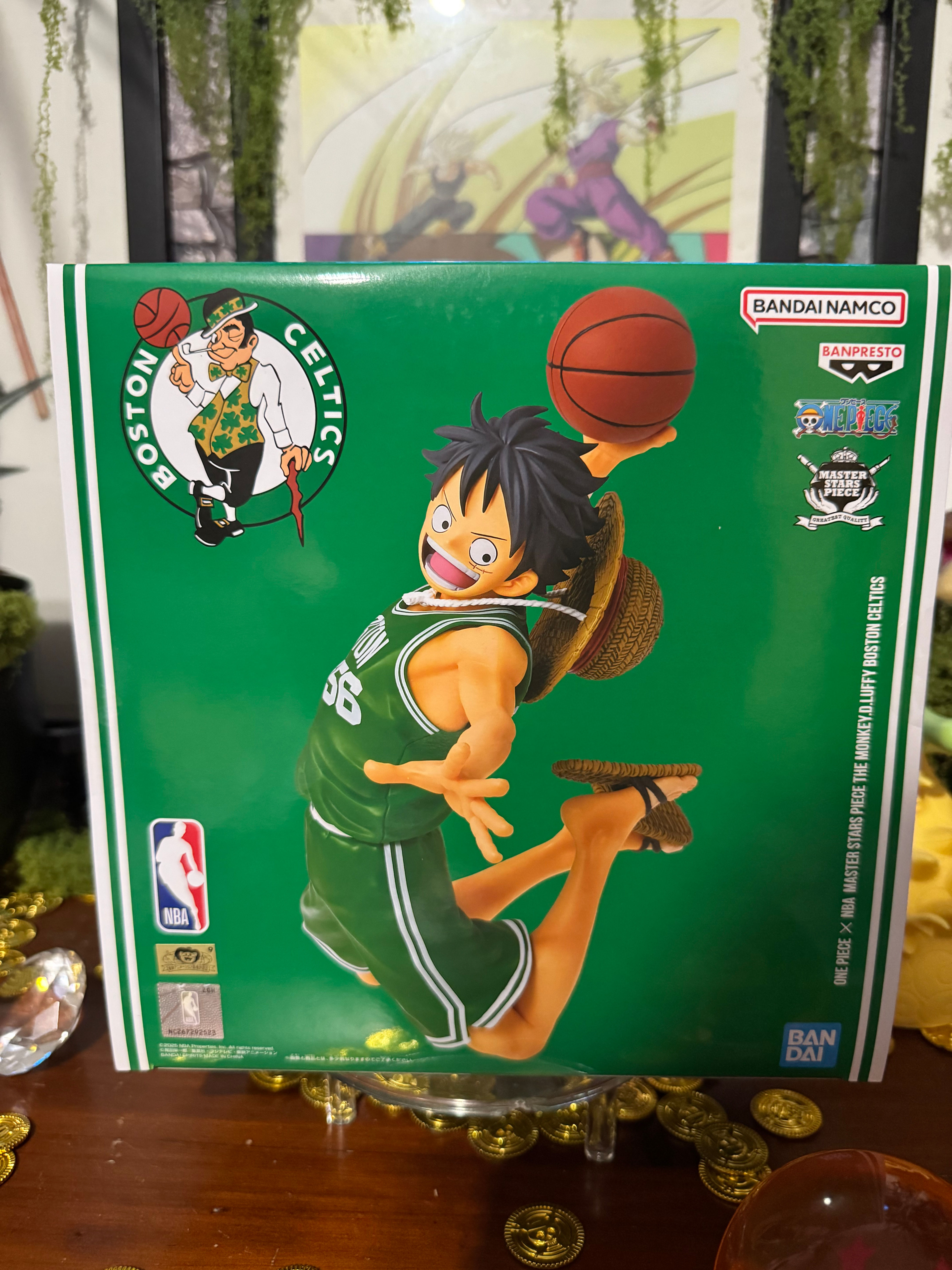 One Piece - Master stars Piece Op x NBA Luffy Boston Celtics Version