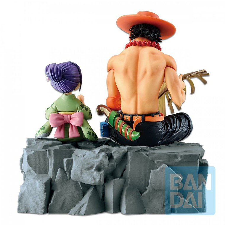 Miniature : BANDAI- One Piece - Ichiban Kuji Wanokuni Act 2 Ace & Otama (Prize A)