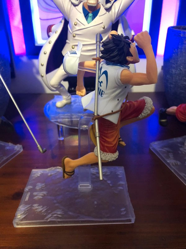 Miniature : BANPRESTO - One Piece - Magazine Yume no ichimai Luffy-Ace-Sabo-Garp (set)