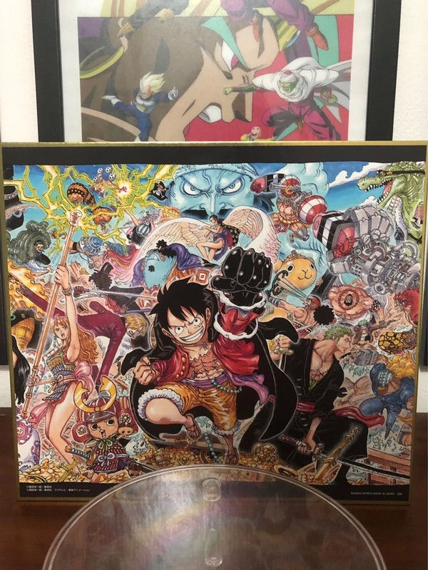 Thumbnail: One piece - Ichiban kuji WT100 Shikishis (fresque complète)