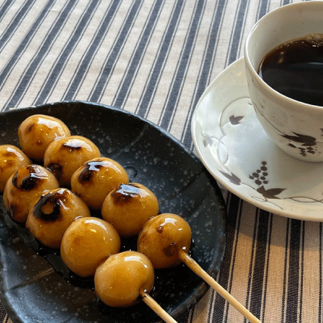 直売所でコーヒーと一緒に