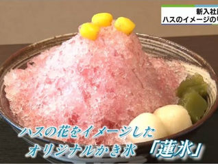 三重テレビで蓮氷が紹介されました。