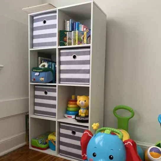 Thumbnail: x2 - 11" 8 Cube Organizer Shelf - Espresso Color