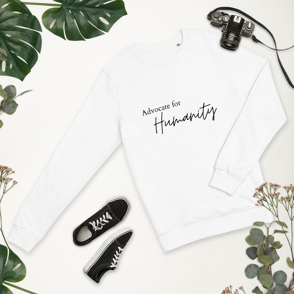 Thumbnail: Humanity - Unisex organic sweatshirt