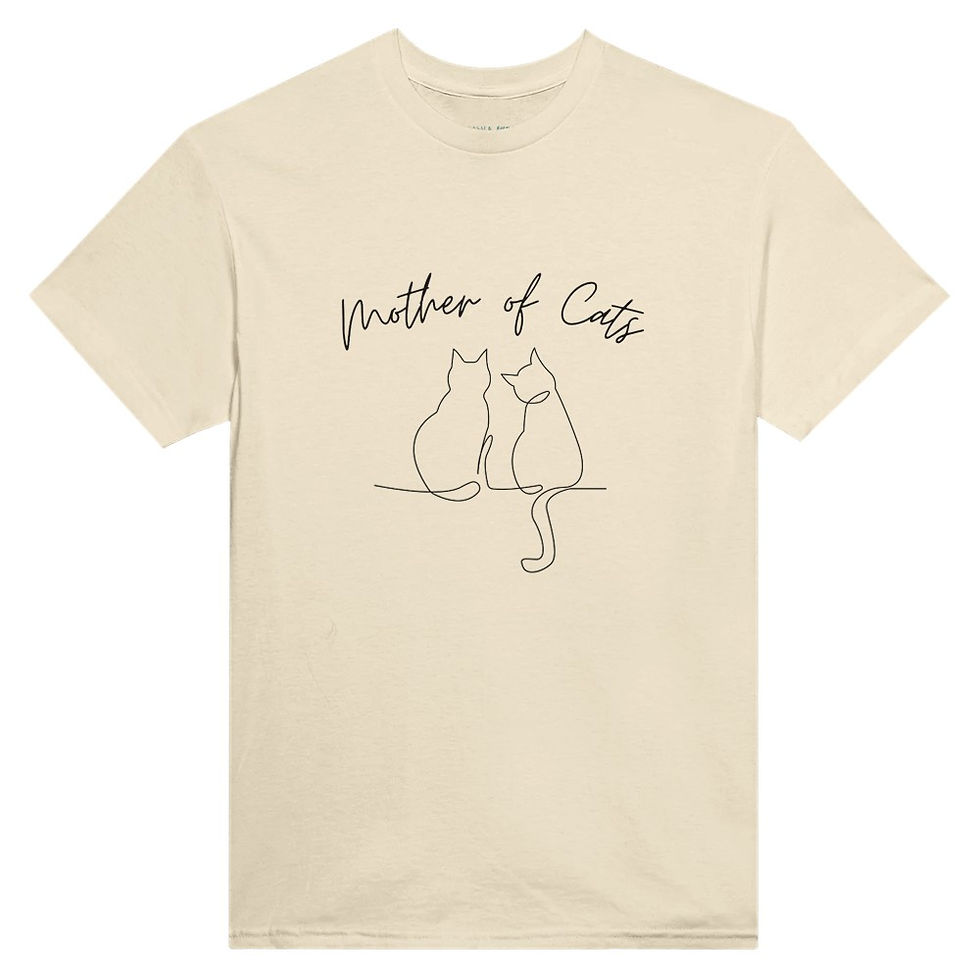 Thumbnail: Mother of Cats - Heavyweight Unisex Crewneck T-shirt