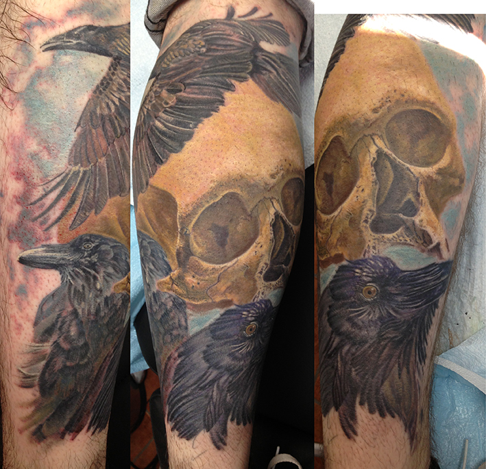crows and skull