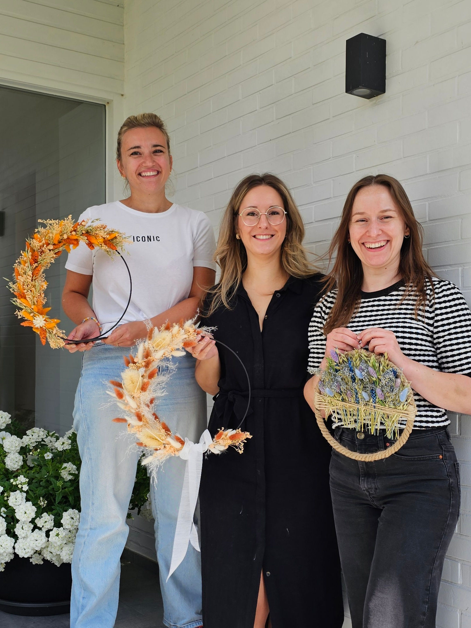 Privé workshop met droogbloemen te beringen of op je eigen adres.