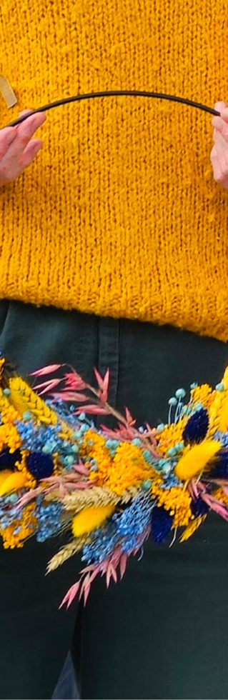 Workshop do it yourself droogbloemenkrans