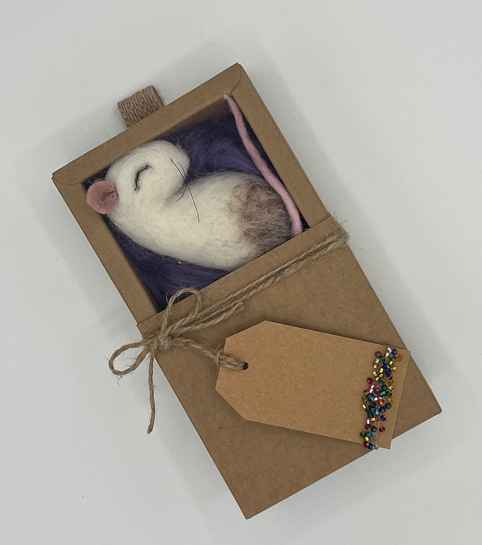 Thumbnail: Tiny Sleepy Mouse Lavendar