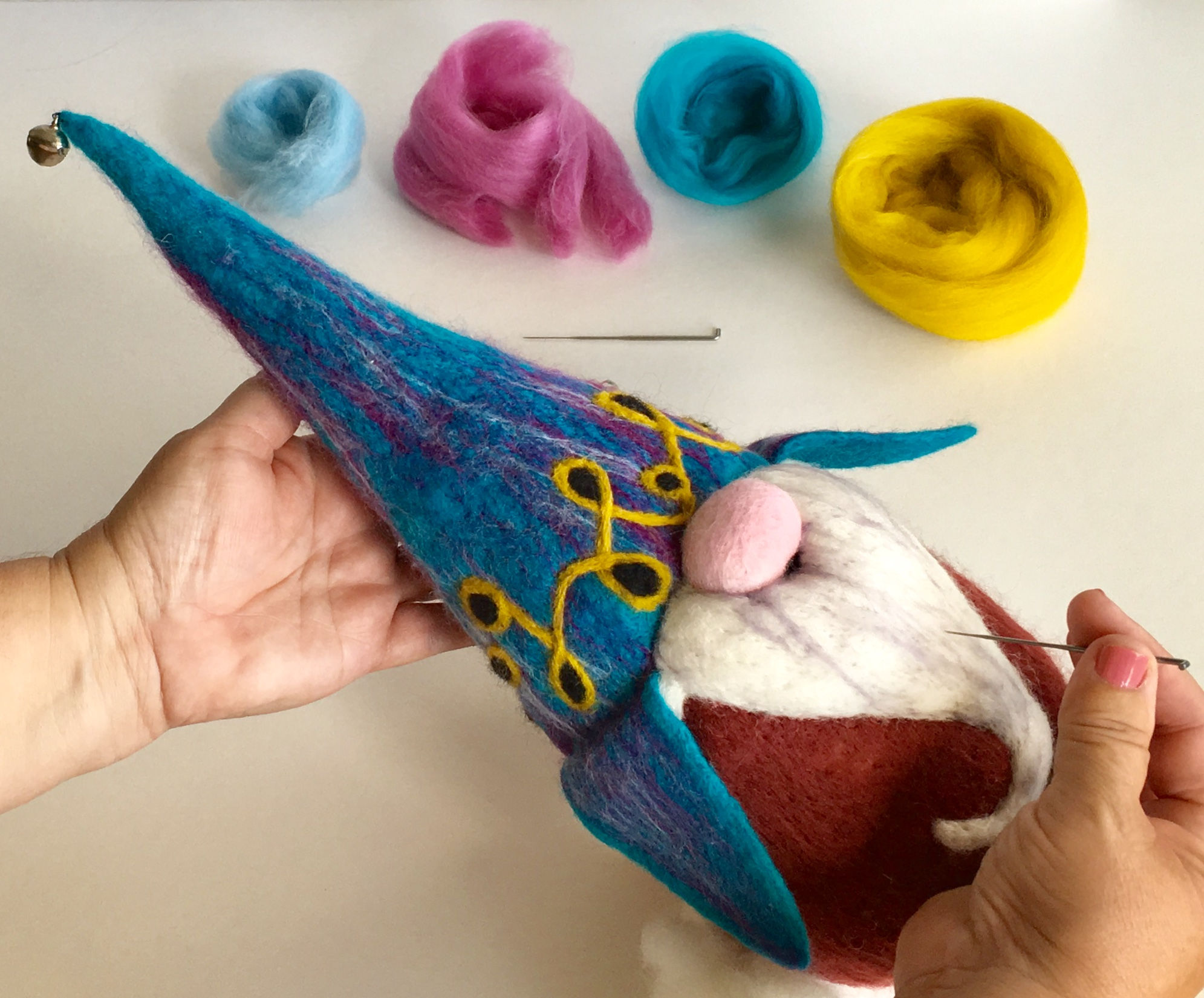 Tomte Door Stop Needle Felting Kit