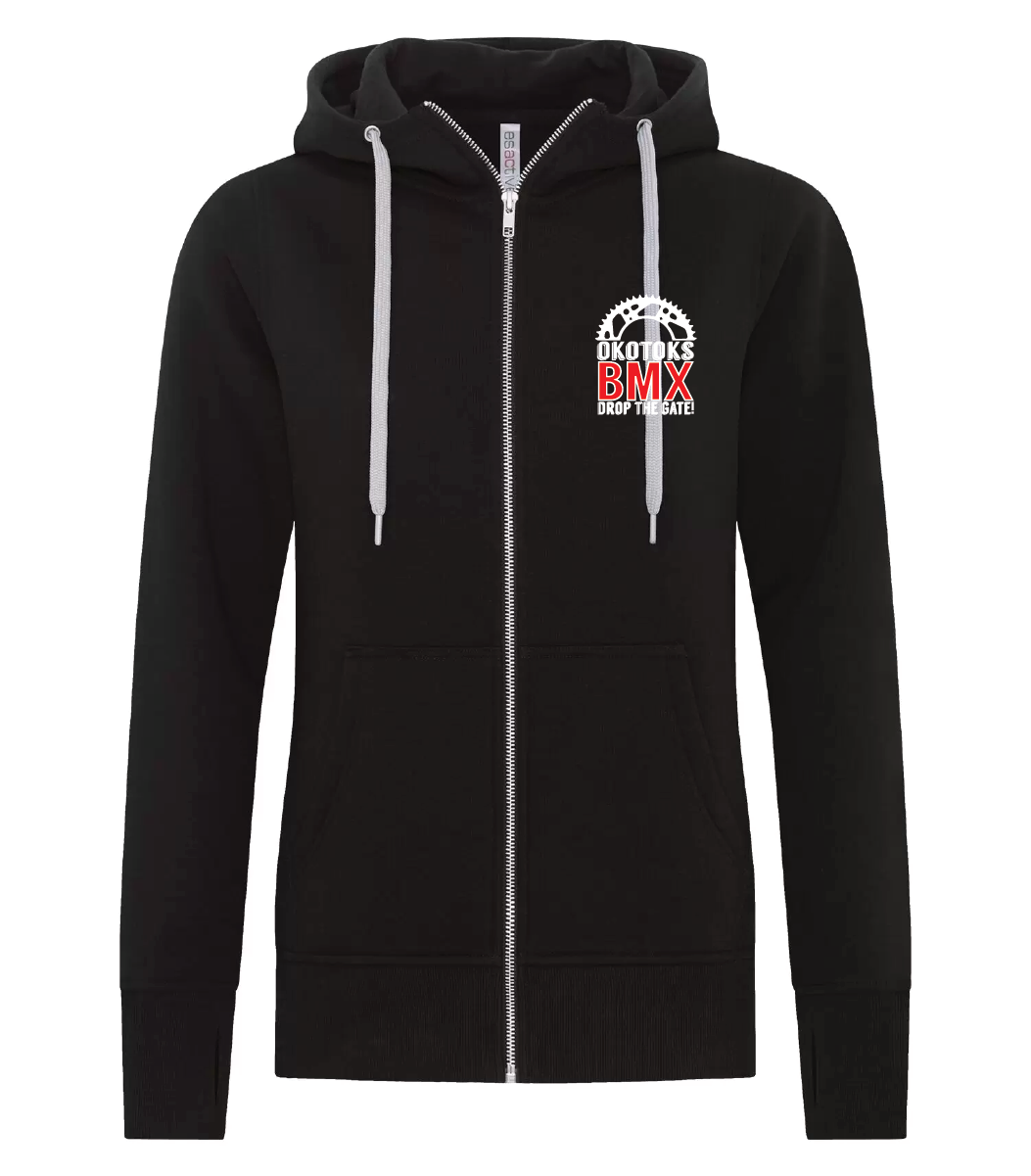 OKOTOKS BMX WOMENS CORE FULL ZIP HOODIE