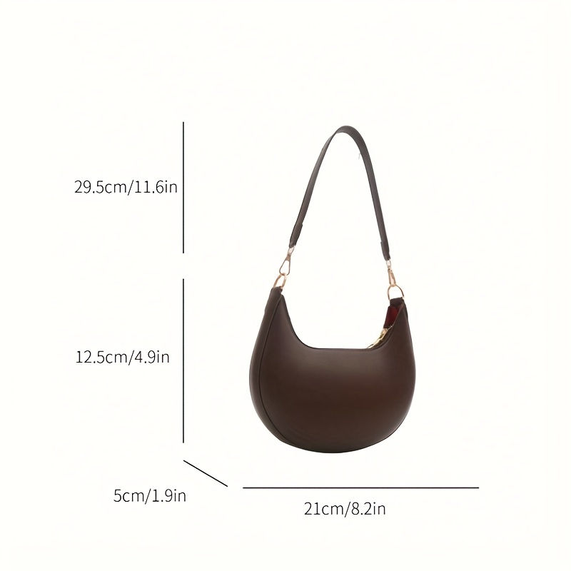 Thumbnail: Women's Bag Shoulder Bags Women Moon-shaped Baseball NEW Fashion Luxury Women's 