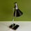 Thumbnail: Mid Century German SIS Desk / Table Lamp, 1960s Vintage, Teak, Chrome and Black