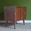 Thumbnail: Unix Mid Century Oak Vinyl Record Cabinet on Atomic Legs, 1950s Vintage