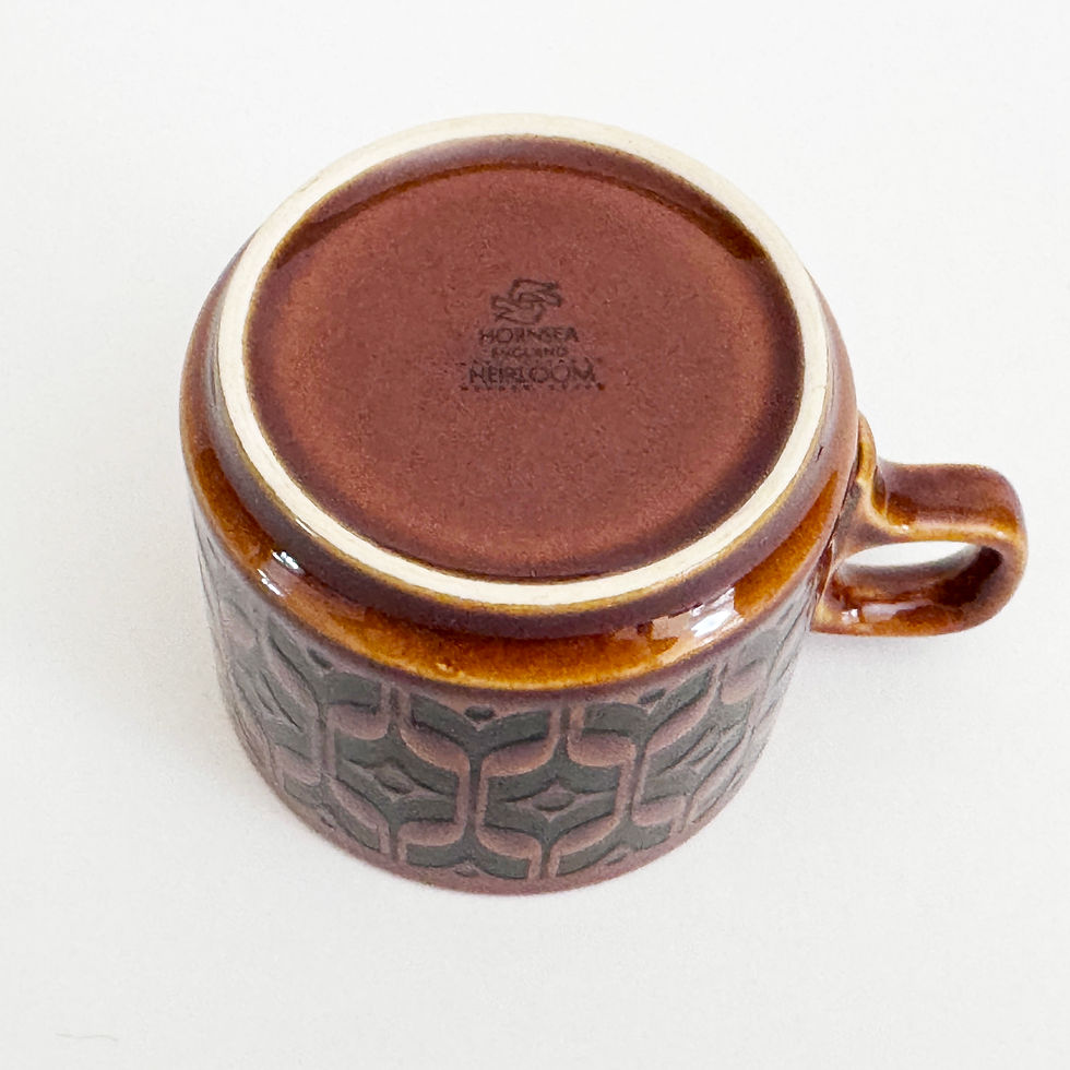 Thumbnail: Single Tea Cup Hornsea Pottery Heirloom Ceramic in Autumn Brown, 1970s