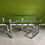 Thumbnail: Romeo Rega Italian 1970s/80s Steel and Glass Dining Table, Mid Century Vintage