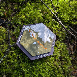 Colored Hiking Achievement Trophy