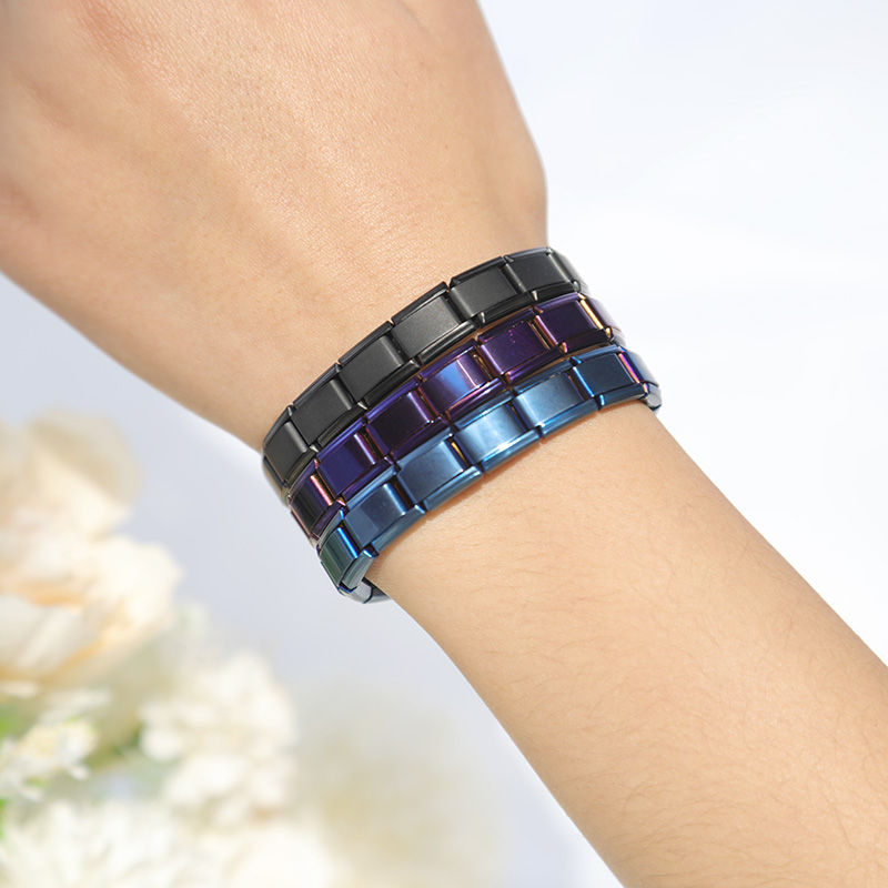Thumbnail: Hapiship New Women's Jewelry 9mm Width Itanlian Elastic Charm Bracelet Fashion S