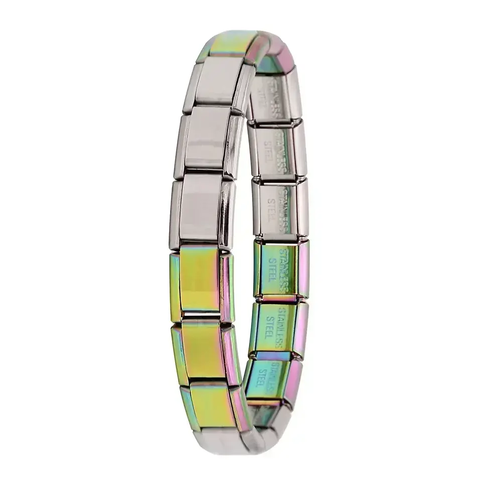 Thumbnail: Hapiship New Women's Jewelry 9mm Width Itanlian Elastic Charm Bracelet Fashion S