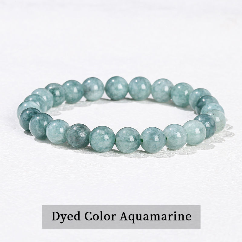 Thumbnail: JD Natural Stone Beads Bracelet Amethyst Tiger Eye Crystal Quartz Agate Gem Bead