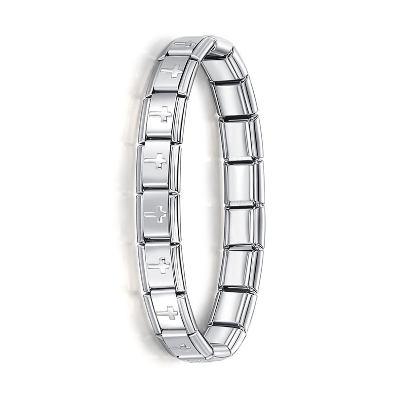 Thumbnail: Hapiship New Women's Jewelry 9mm Width Itanlian Elastic Charm Bracelet Fashion S