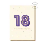 18th Milestone Birthday Card
