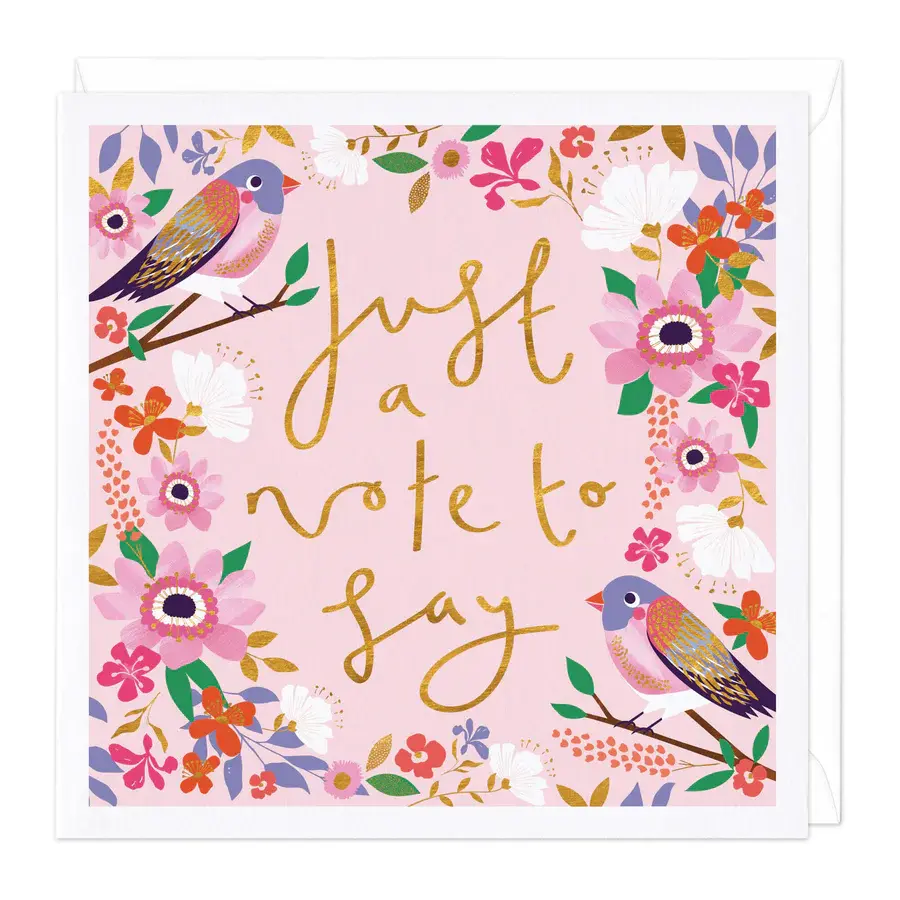 Just A Note To Say Card