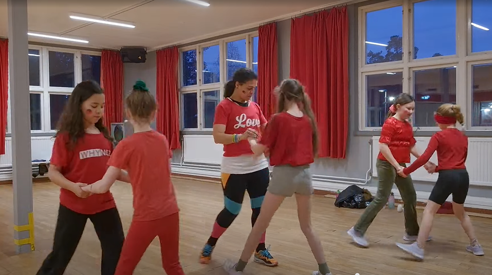 Learning Salsa with Zumba Kids and Vi Gör in Tullinge