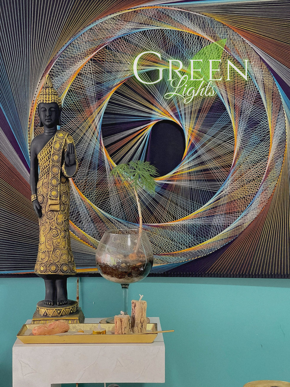 Miniatura: Cuadro Tejido 2x1 m