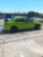 Full respray green and purple