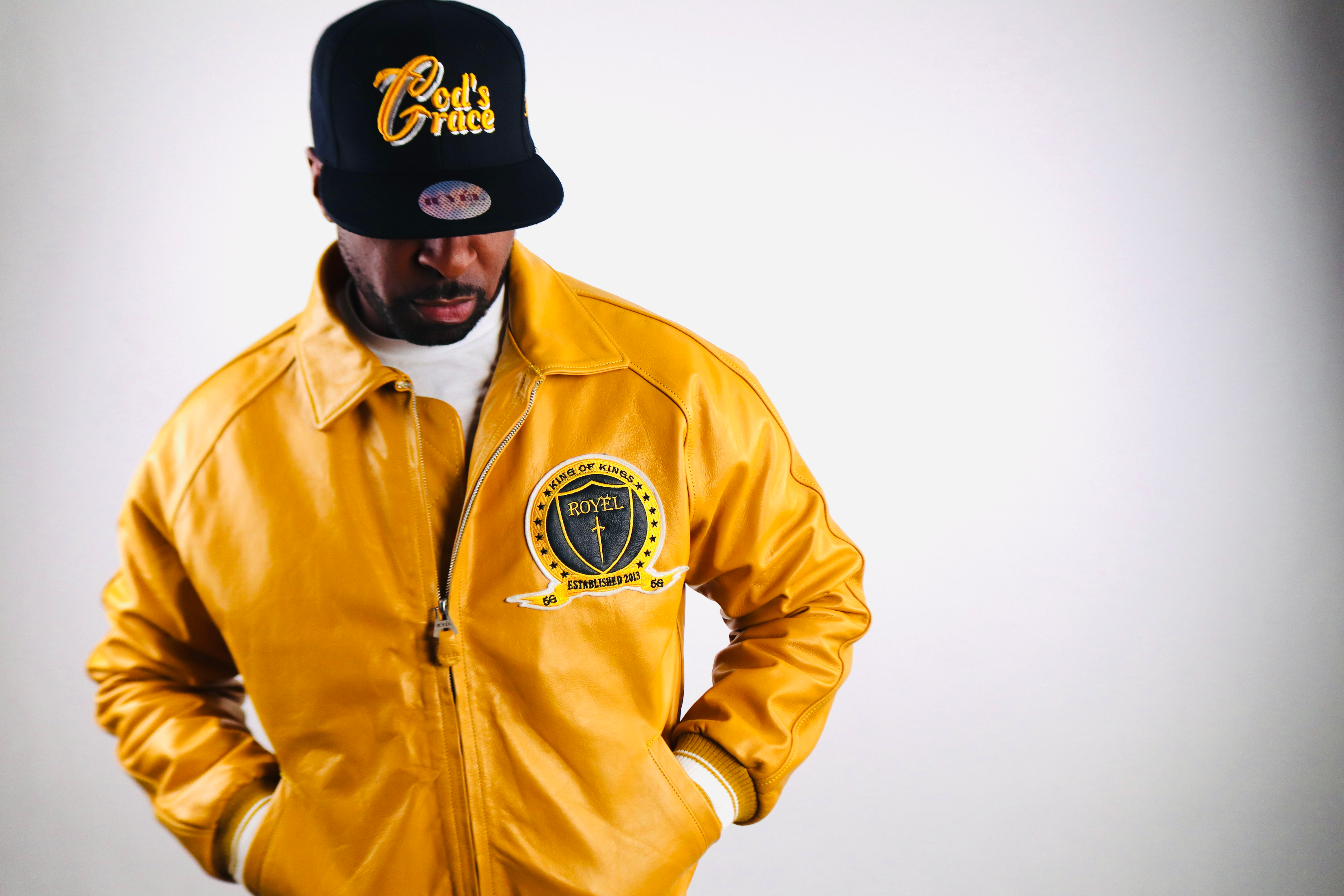 Royel Leather Varsity Jacket