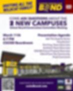 Come Ask your Questions About the 2 New Campuses!