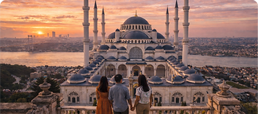 Istanbul Asia and Europe tour with panoramic mosque view and Bosphorus landscape - Blue Brothers full day tour