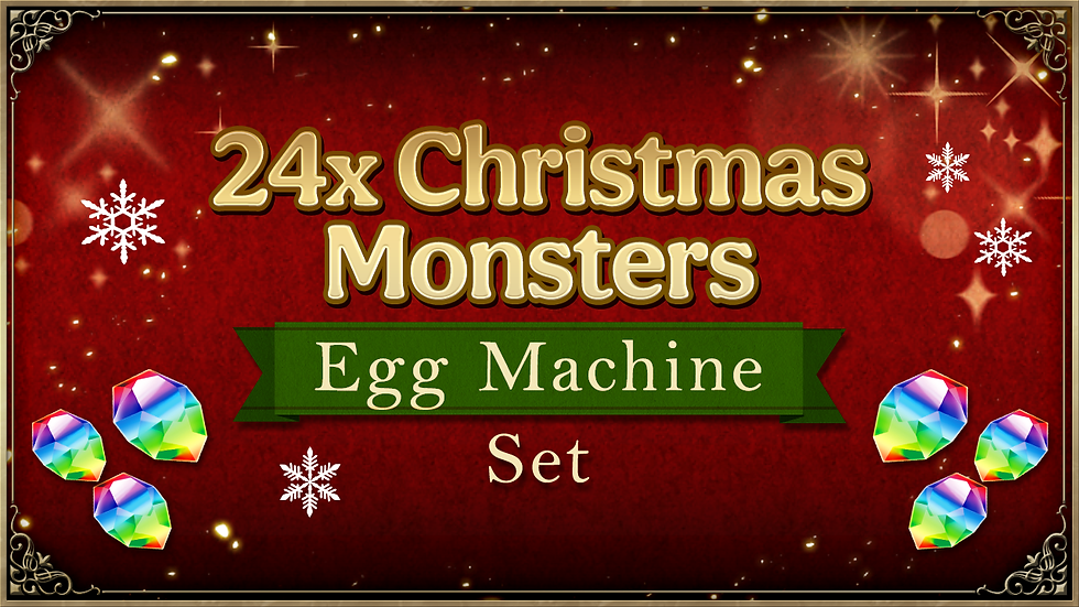 24x Christmas Monsters Egg Machine Set!