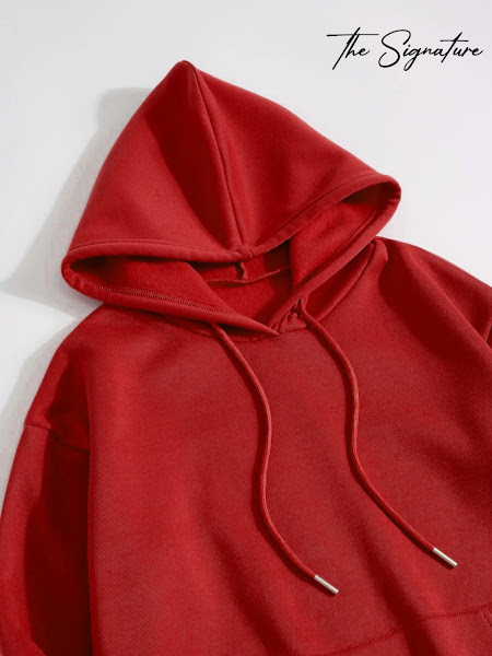 Thumbnail: PLAIN RED HOODIE