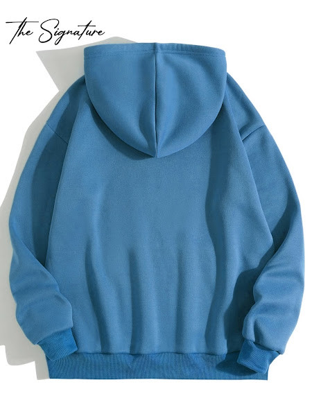 Thumbnail: PLAIN BLUE HOODIE